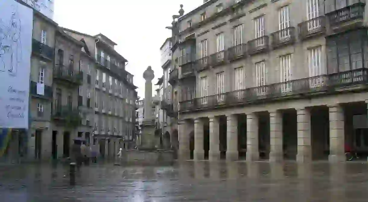 A rainy day in Santiago de Compostela