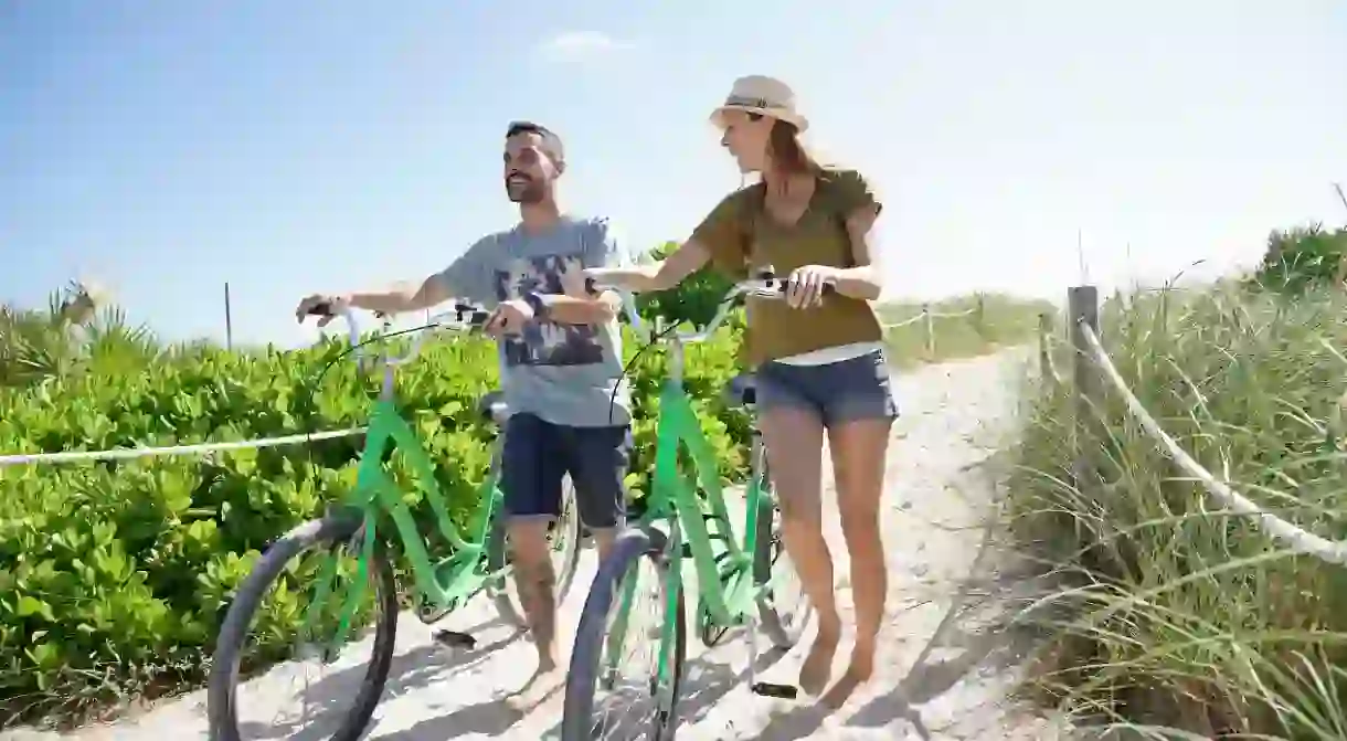 Biking in Miami Beach