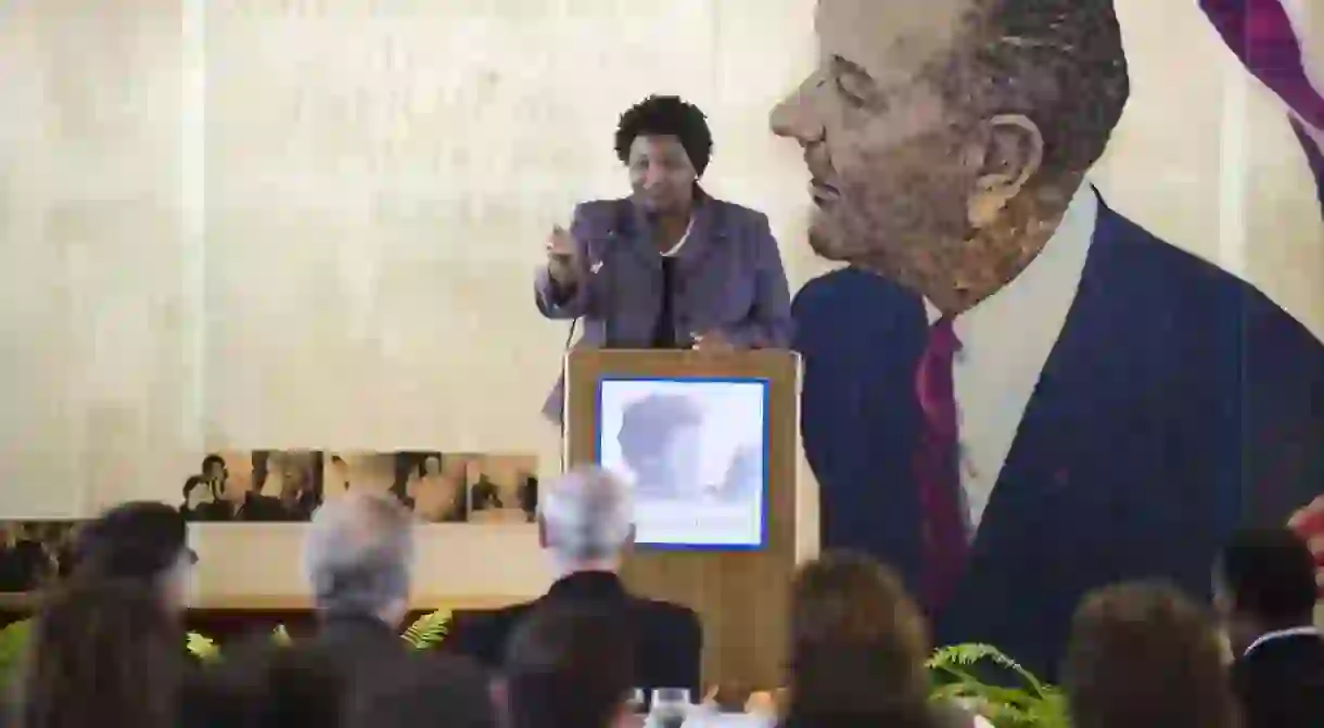 Stacey Abrams speaking