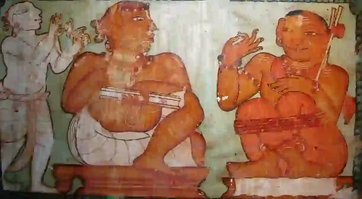 Thodikulam Shiva Temple in Kannur is a gallery of ancient mural paintings