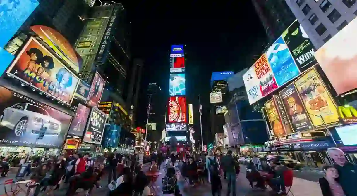 Times Square at night