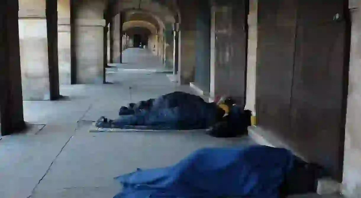 The homeless population in Paris