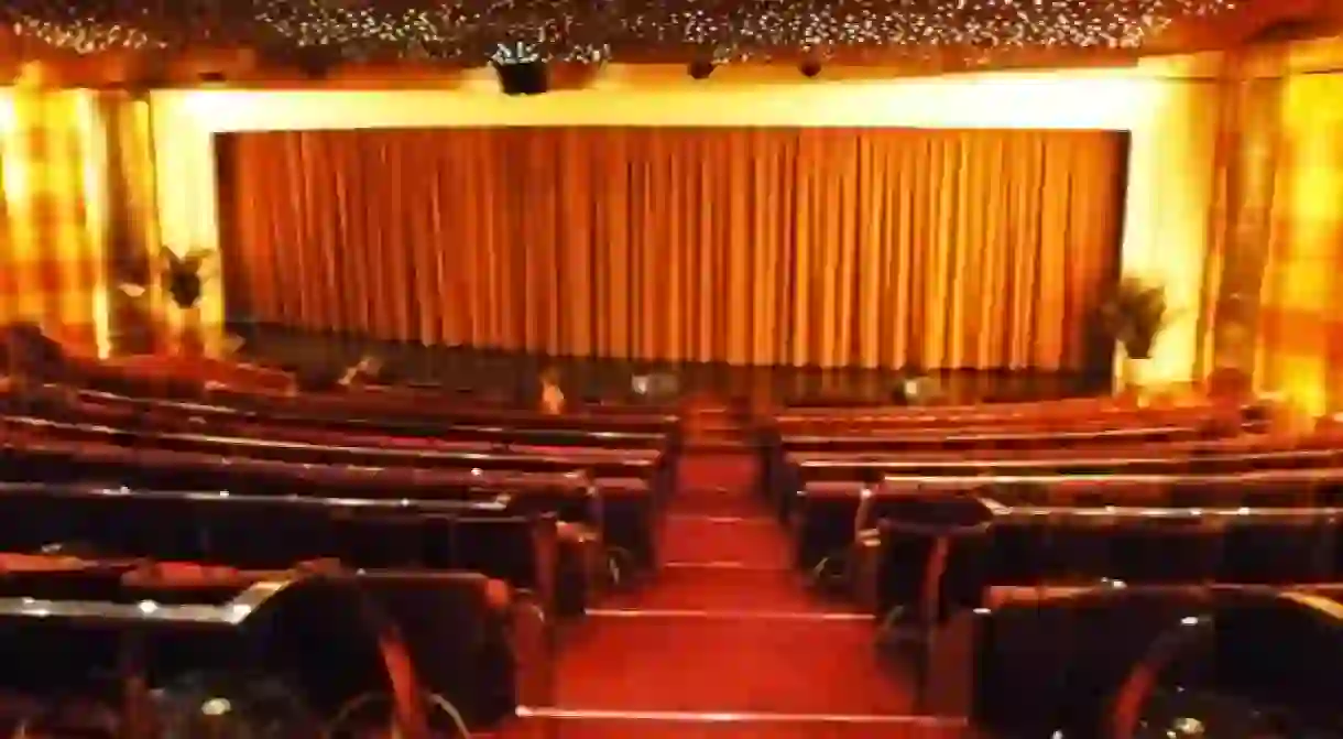 Inside a cinema