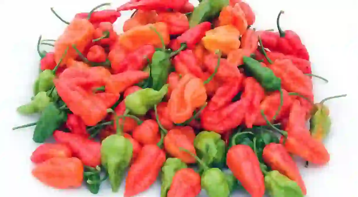 Bhut jolokia, known as the hottest chilli in the world, is used in various Northeast Indian dishes