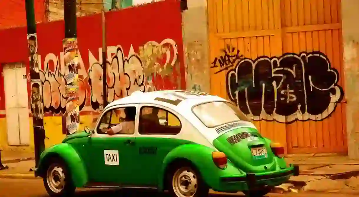 An old Mexico City taxi