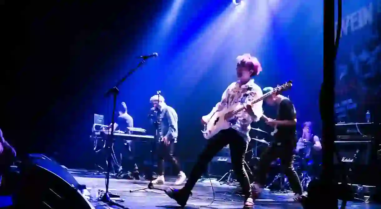 Seoul-based disco punk band GOGOSTAR perform at OzAsia, 2015