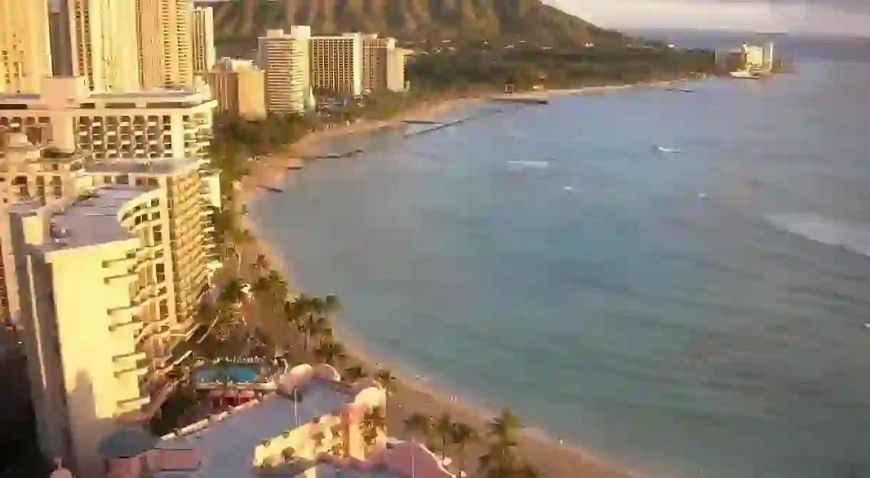 Waikiki at sunset