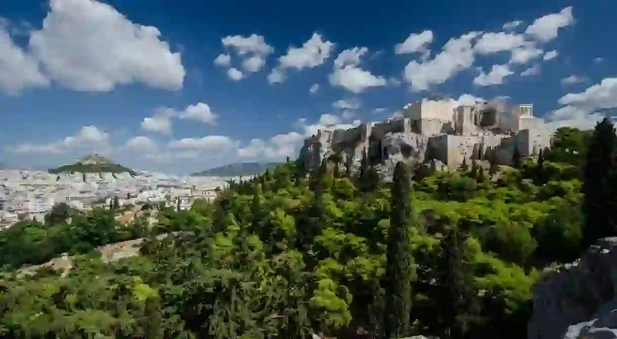 A picturesque scene of Athens