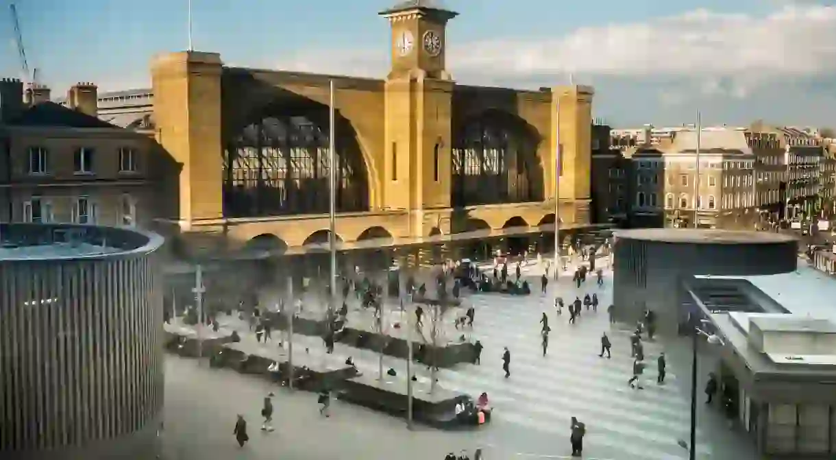 Kings Cross Station in the evening sun