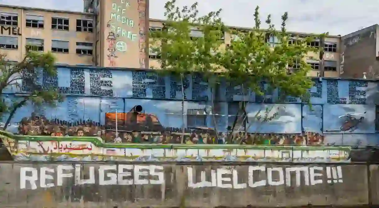 Refugees Welcome Mural