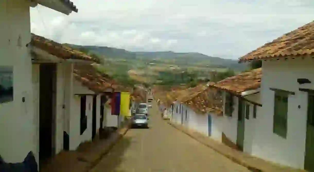 A street in Barichara