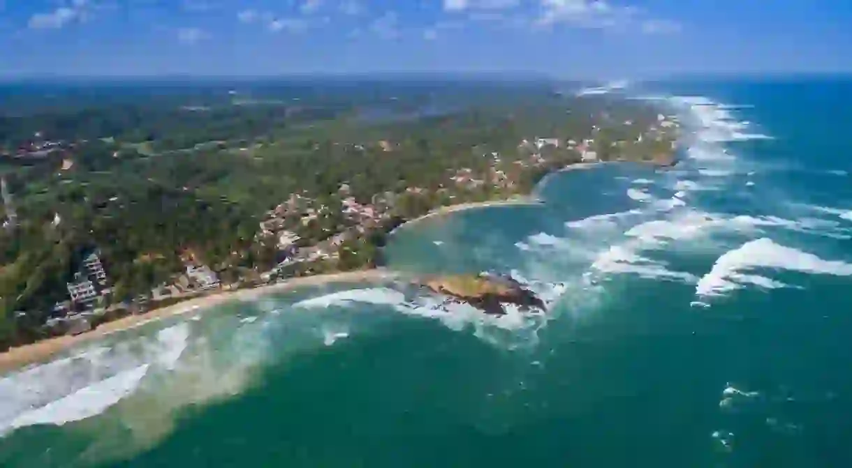 The beaches in Sri Lanka