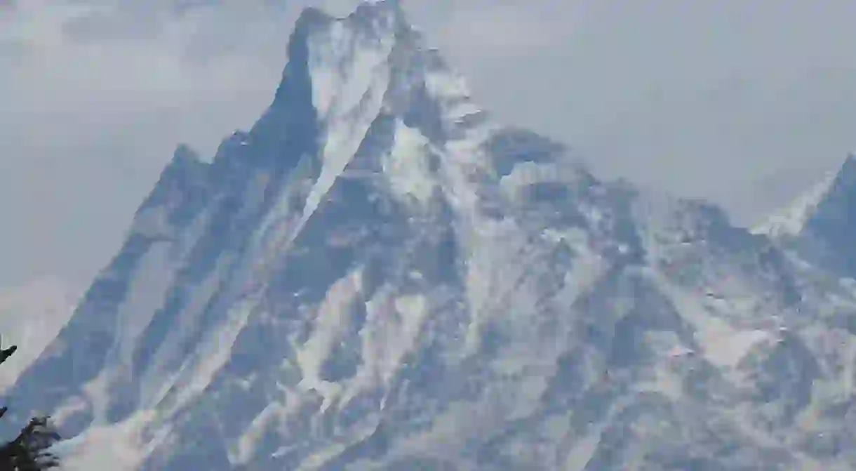 Machapuchare, in the Annapurna Himalaya of Nepal