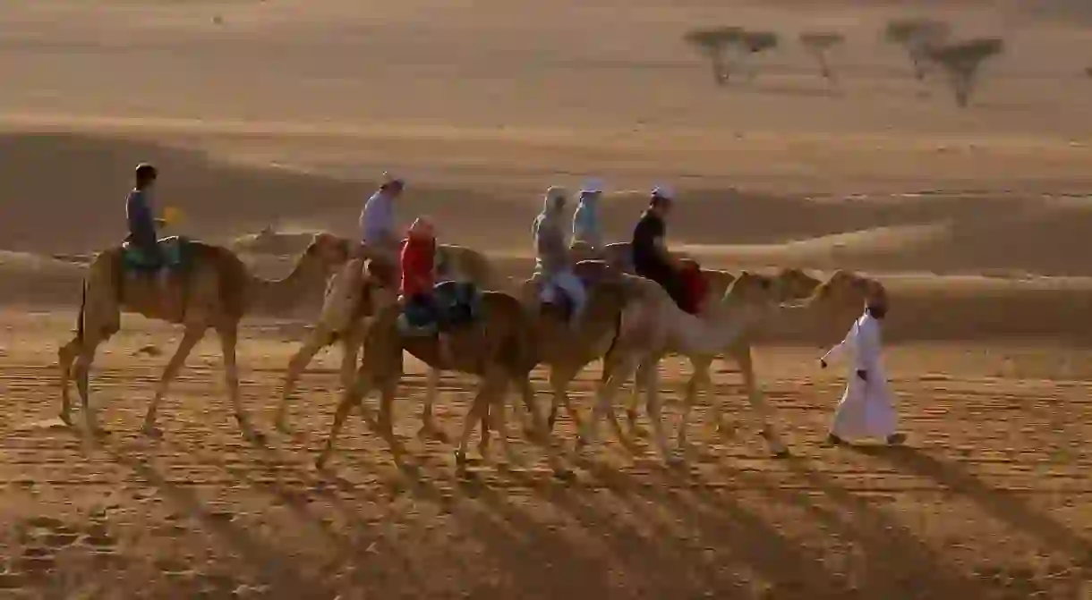 Tourists in Oman