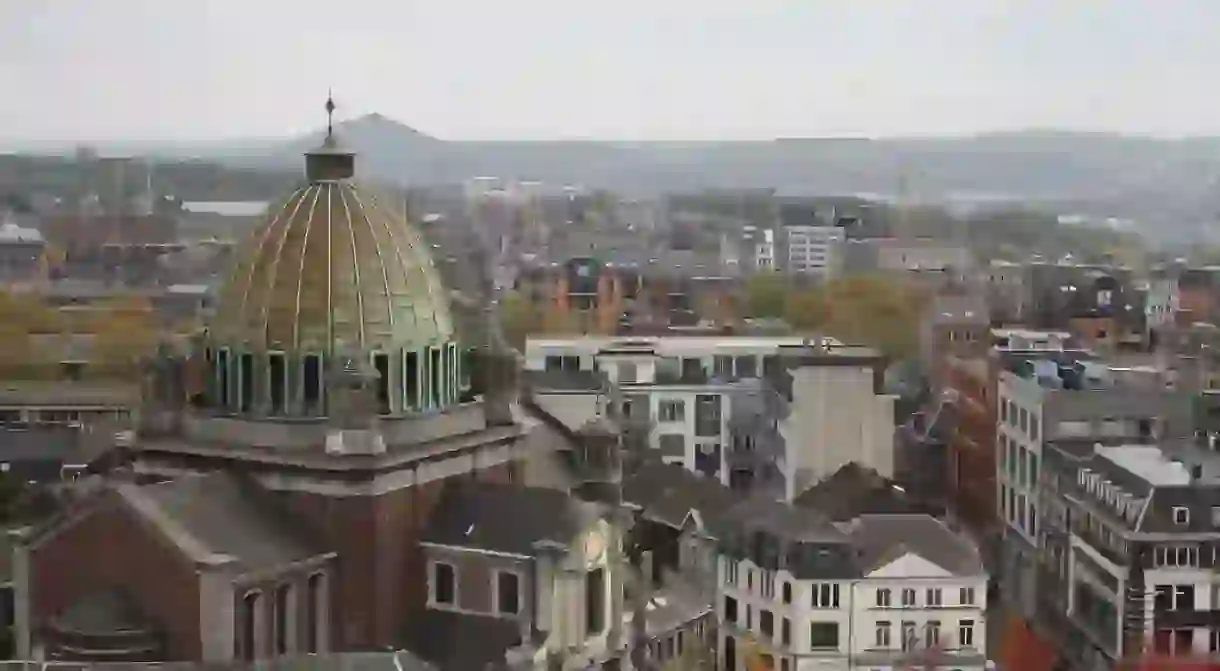 Charleroi seen from the belfry of the Place du Manège.