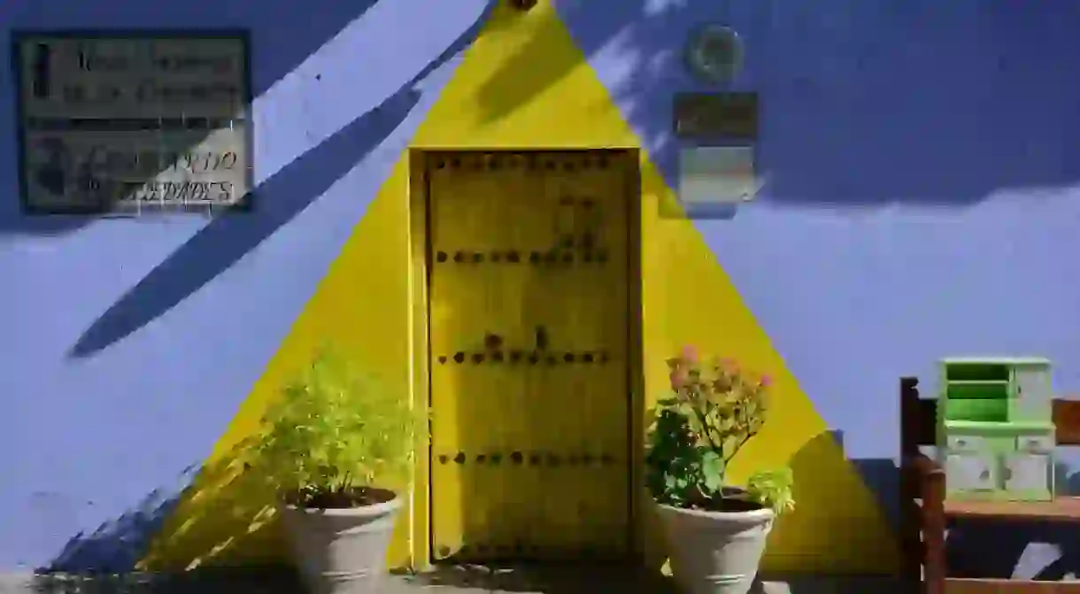 Colourful doorways of Puebla, Mexico