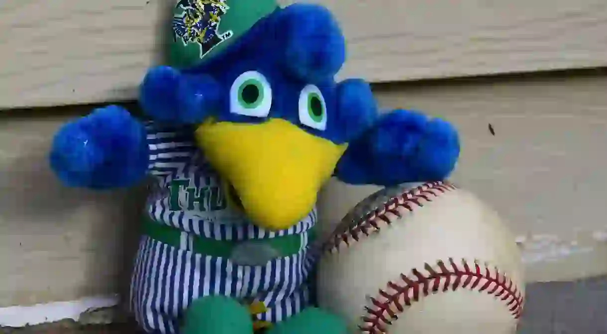 The mascot of the Trenton Thunder