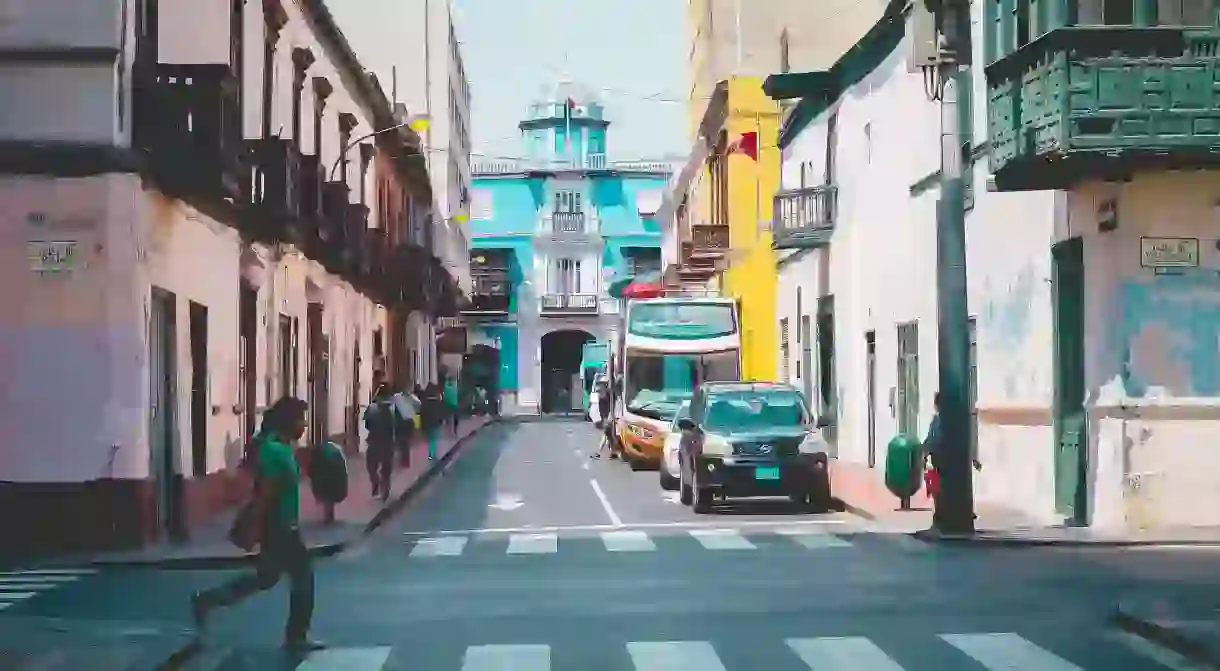 The streets of Lima, Peru