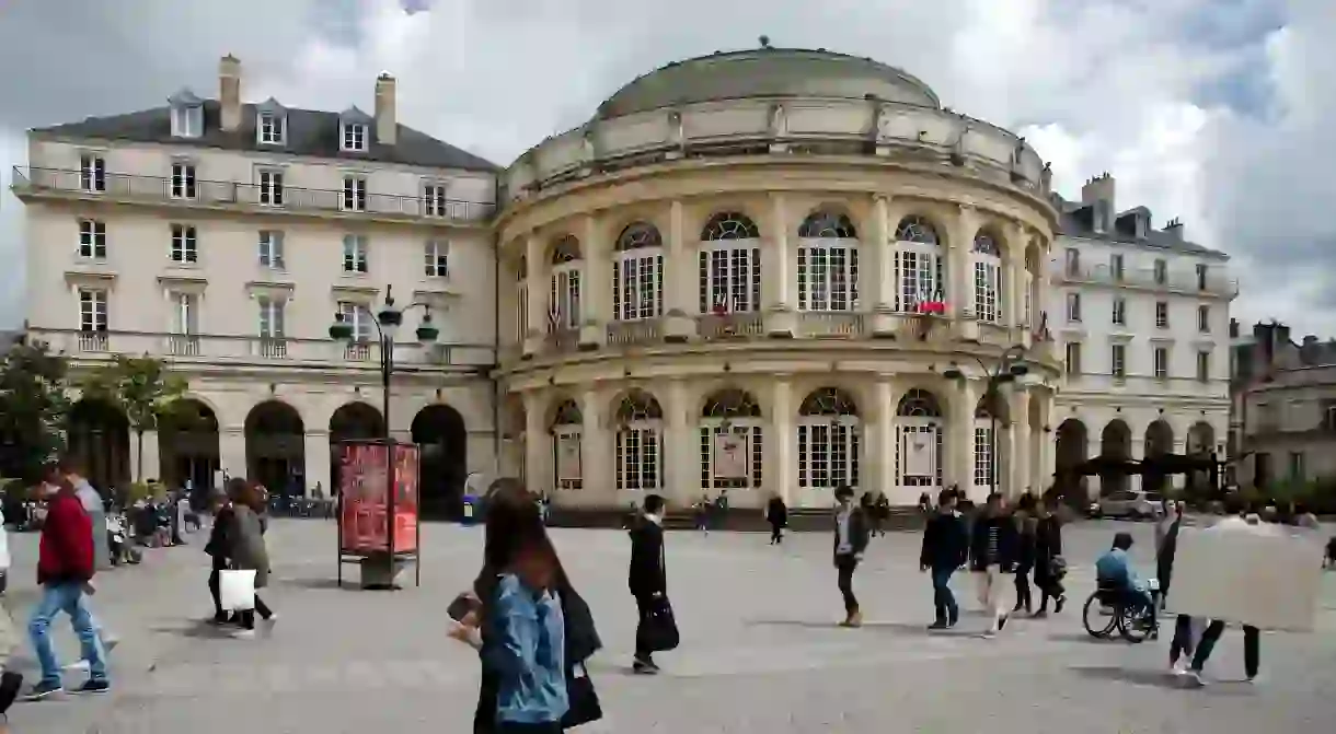 The Place de la Mairie at the heart of Rennes Historic Center