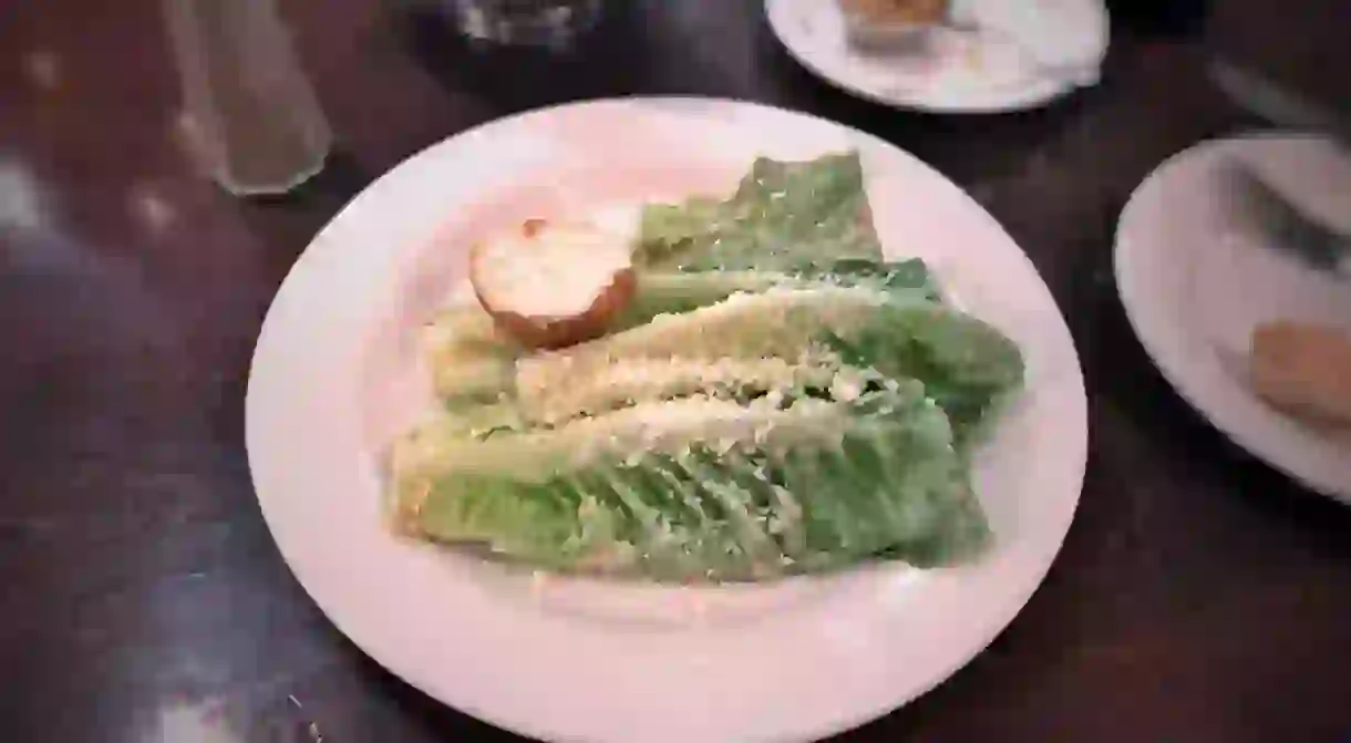 The original Caesar salad served at Caesars Restaurant only 