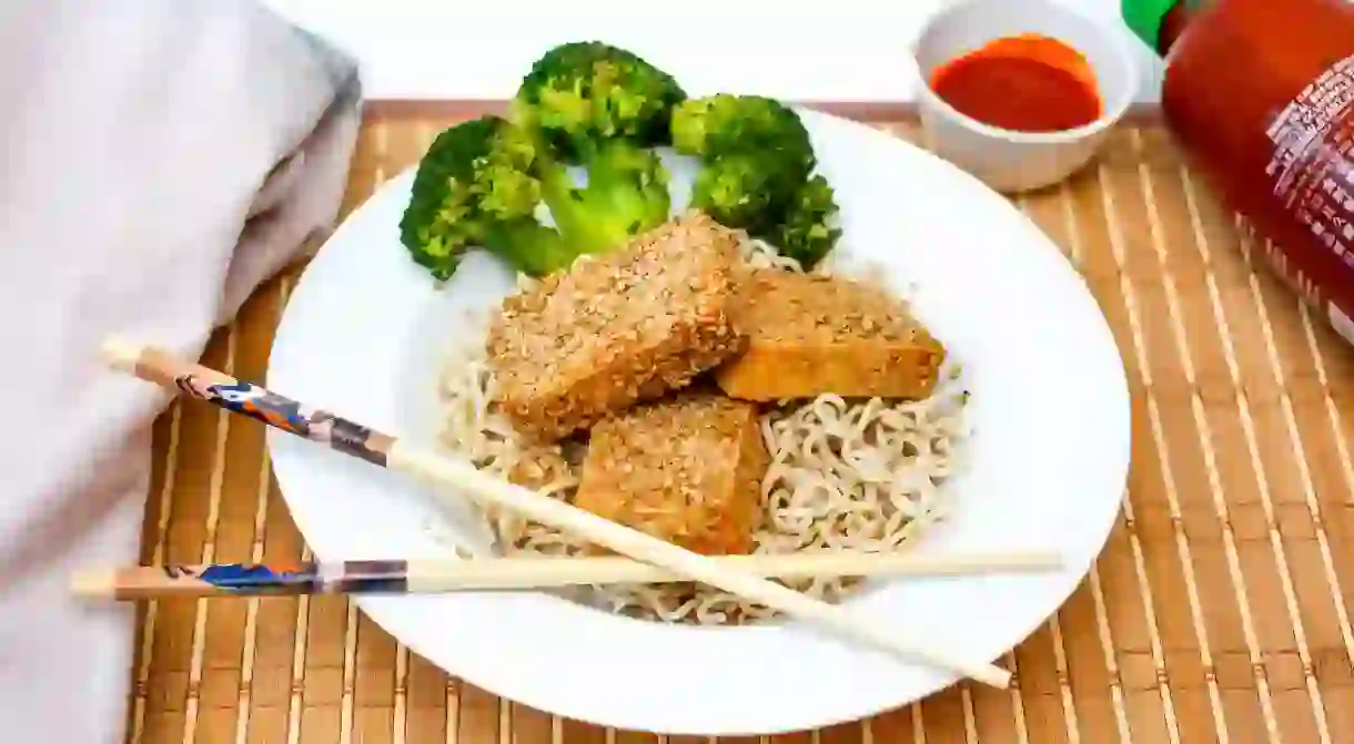 Asian vegan meal