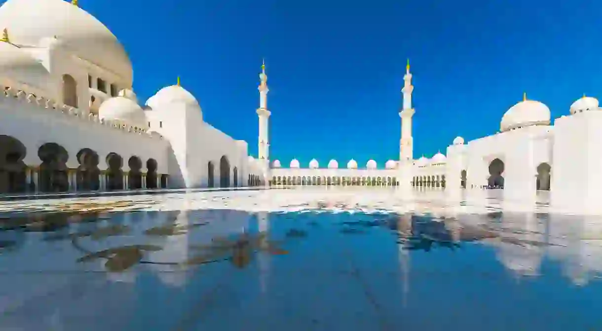 Sheikh Zayed Grand Mosque is the perfect place for a long walk of pondering and relaxation 