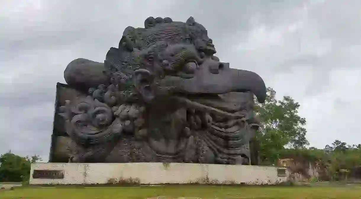 Garuda stone statue at Garuda Wisnu Kencana Park, Bali