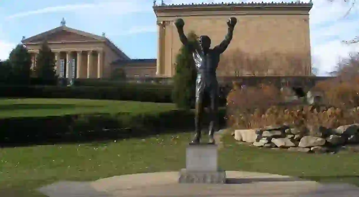 Rocky statue