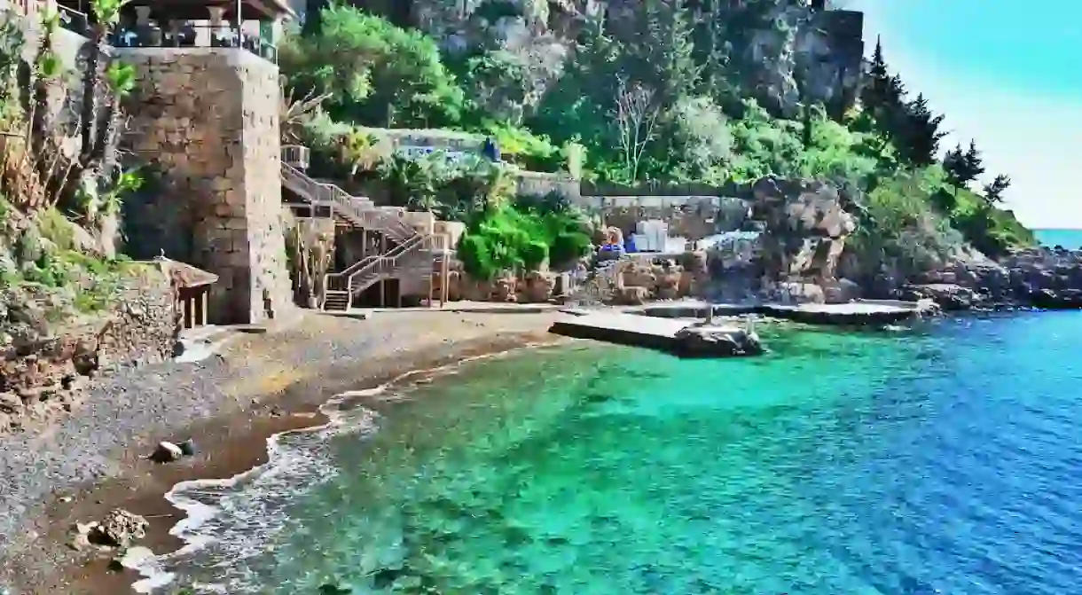 A stunning bay in Antalya in the summer