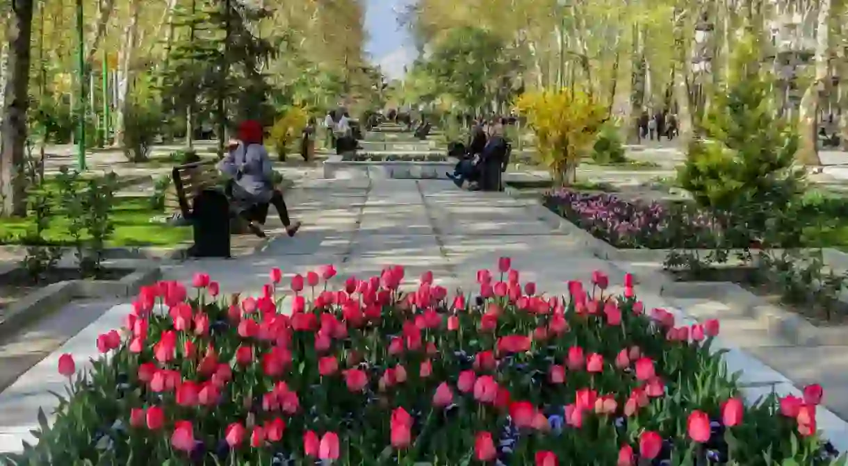 Mellat Park is a peaceful respite in Tehran