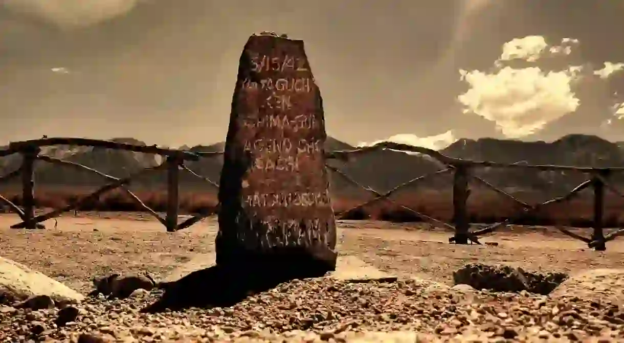 The grave of Matsunosuke Murakami; Manzanar Japanese Internment Camp