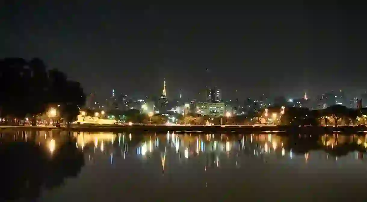 The skyline in São Paulo, Brazil