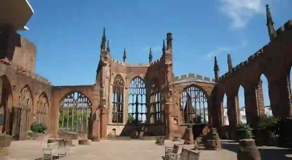 The ruins of Coventrys cathedral