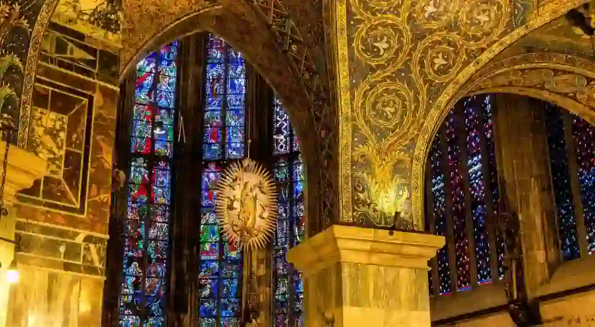 Inside Aachen Cathedral