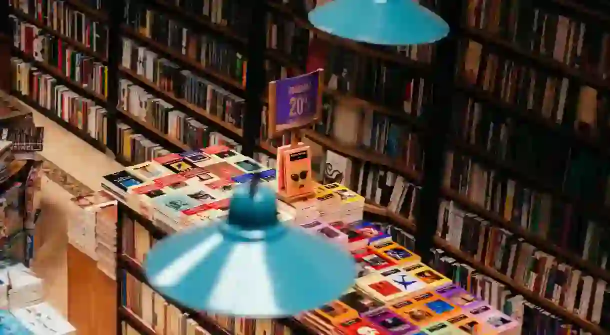 Books on display