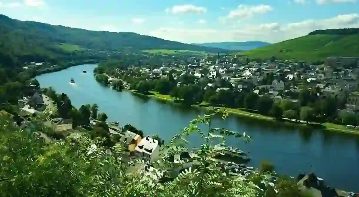 Bernkastel-Kues as seen from above