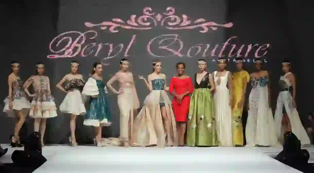 Anita Beryl showcasing Beryl Qouture