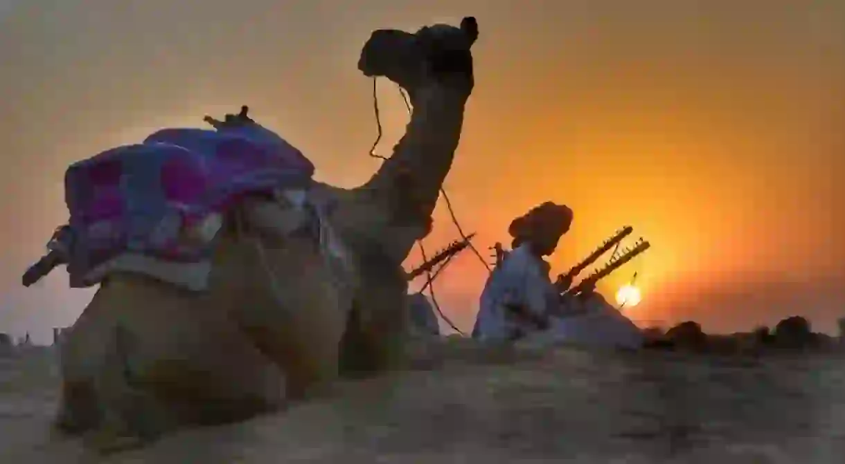 Camel safari in Rajasthan