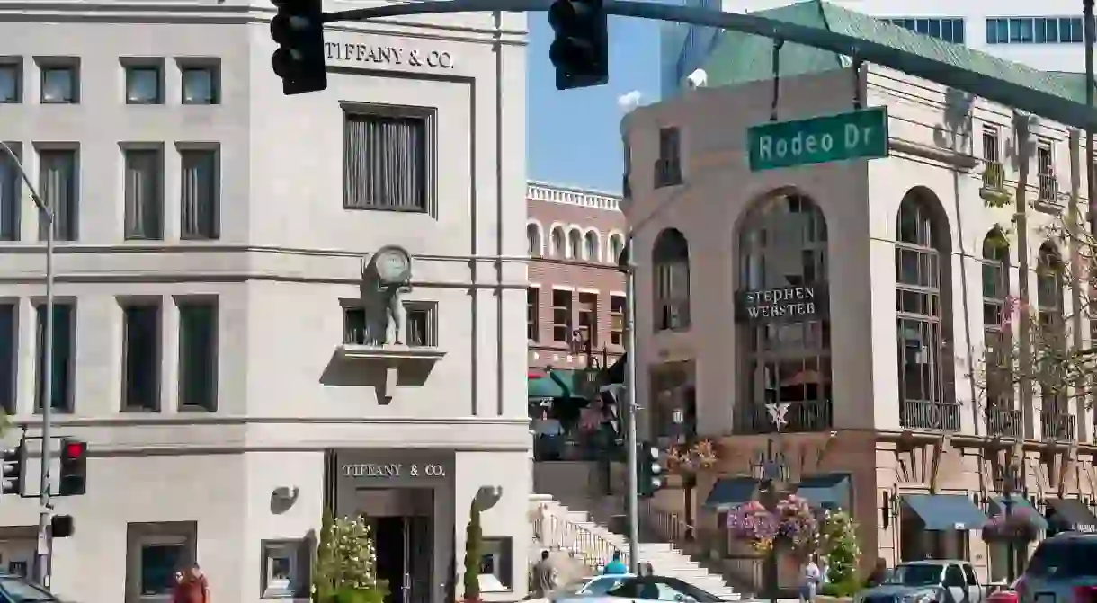 Rodeo Drive boutiques shops Beverly Hills Los Angeles California United States