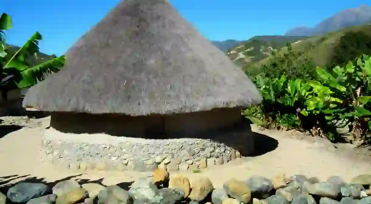 Indigenous village in Colombia