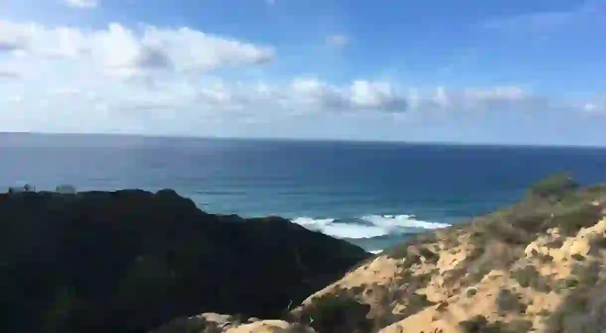 View from one of the trails at Torrey Pines State Natural Reserve