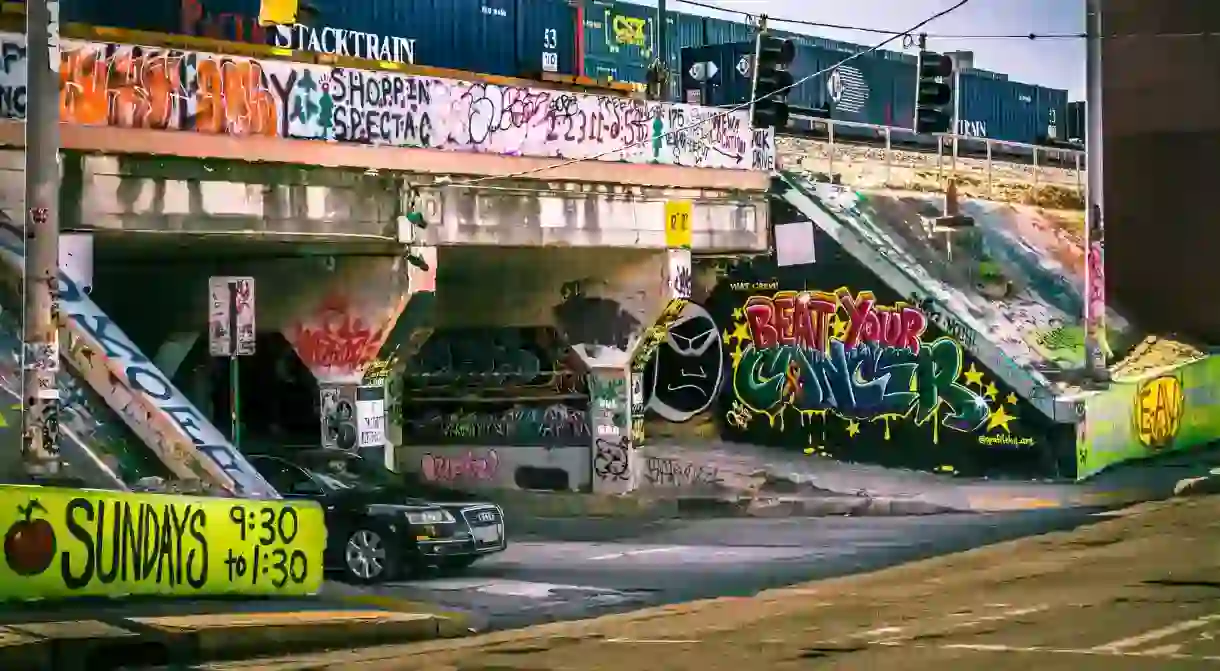 Entrance of famous Krog Street Tunnel