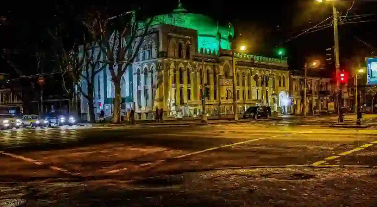 Odessa at night