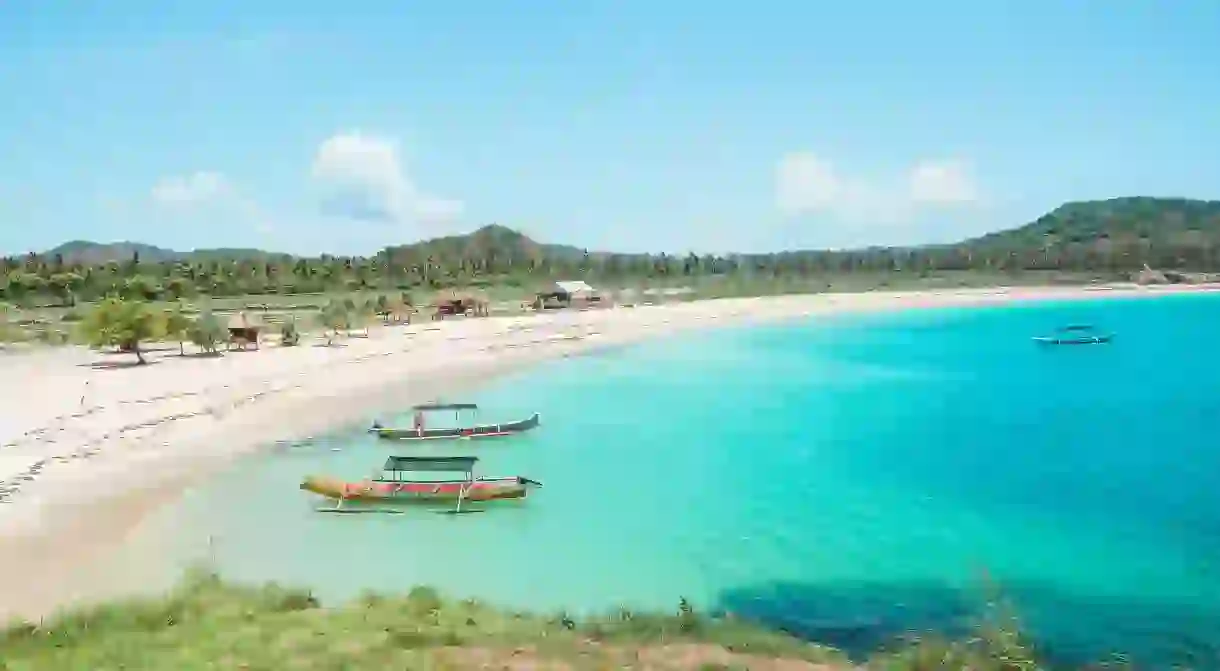 Views over Tanjung Aan bay