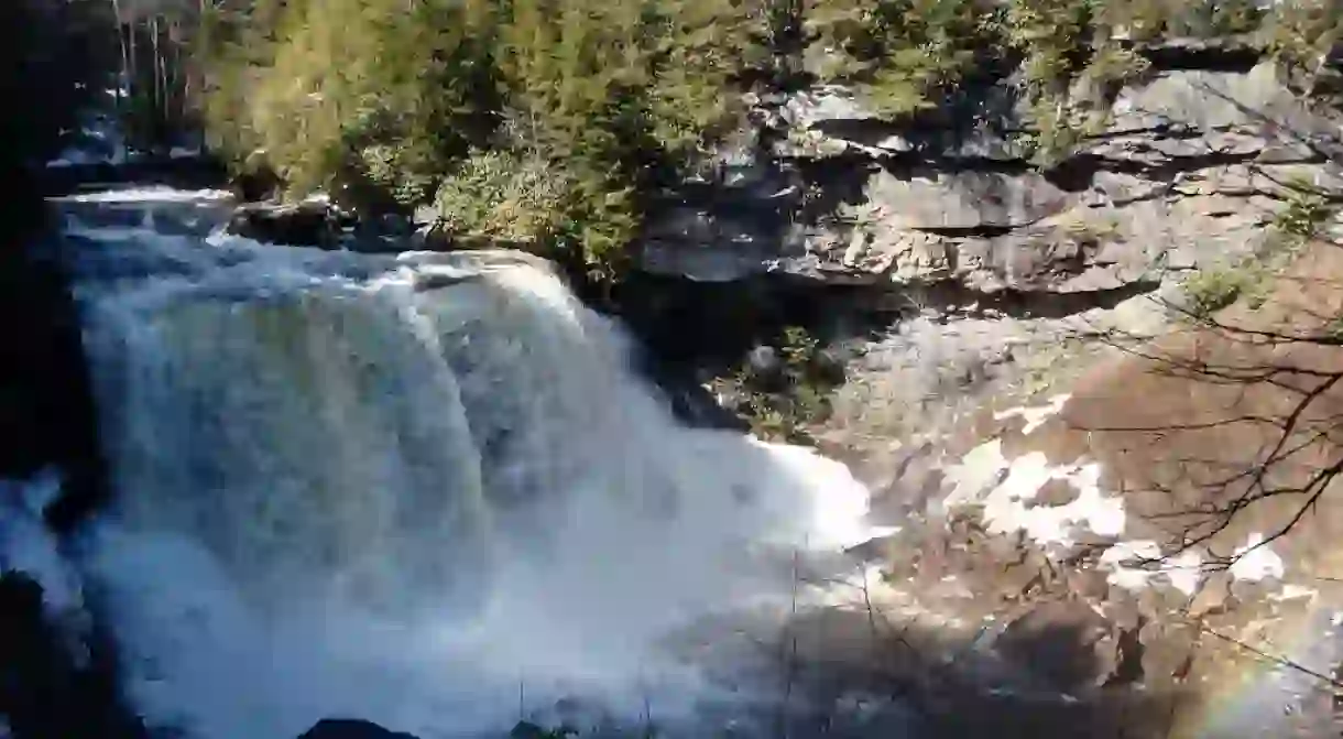 Blackwater Falls in spring