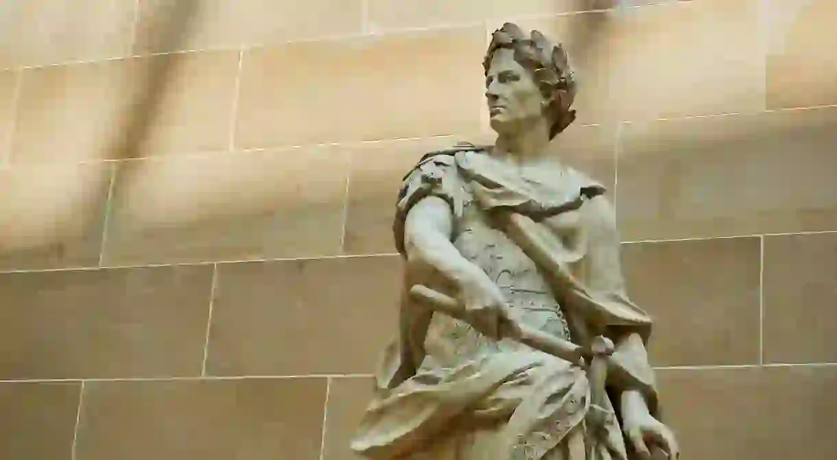 A statue of Julius Caesar in the Louvre, Paris