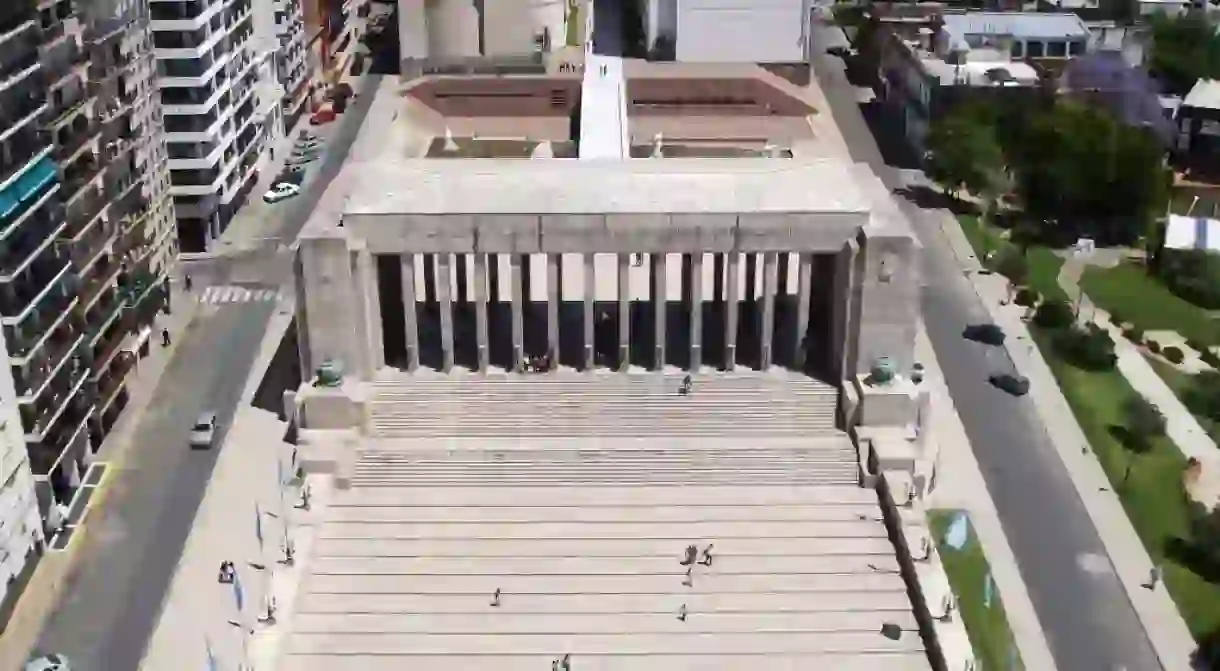 The Flag Monument in Rosario, Argentina