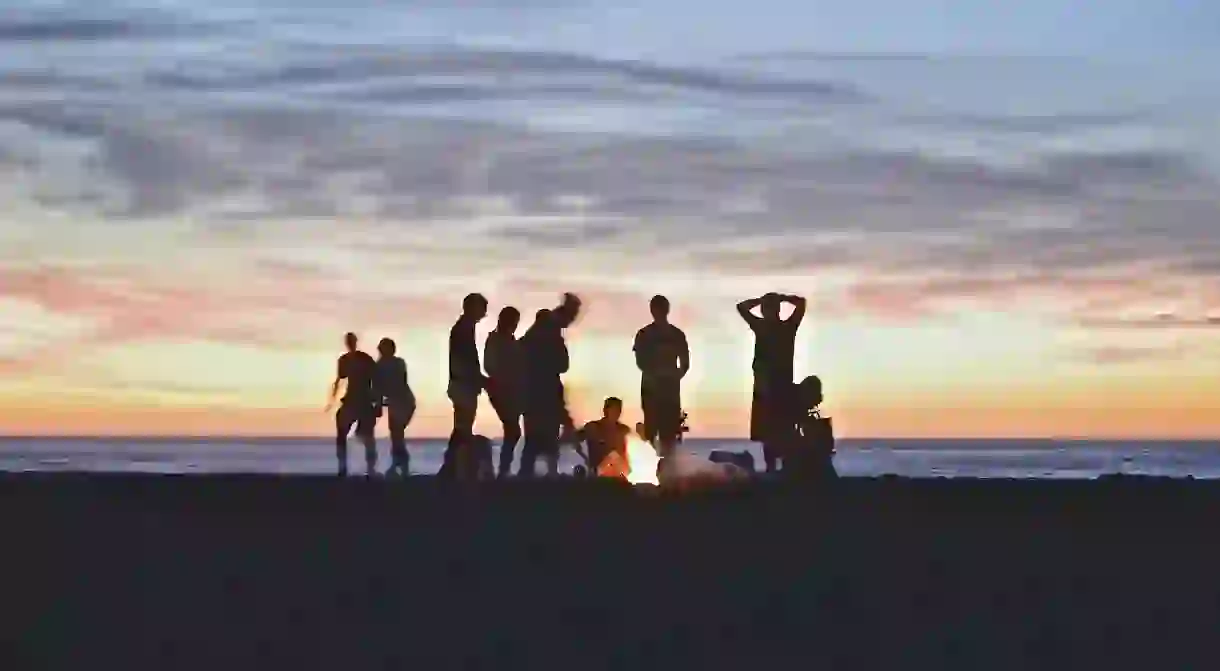 People at the beach