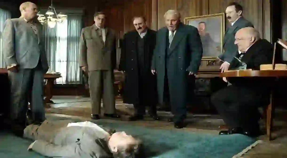 Steve Buscemi and Jeffrey Tambor in The Death of Stalin