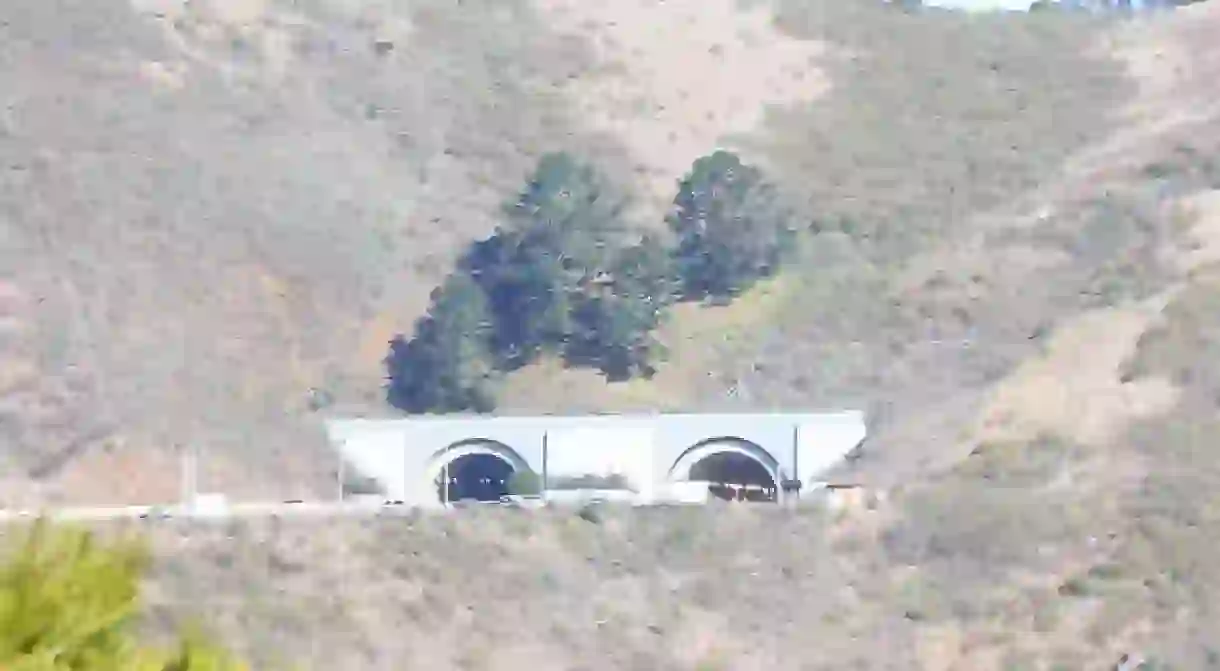 The Robin Williams Tunnel just outside San Francisco, CA